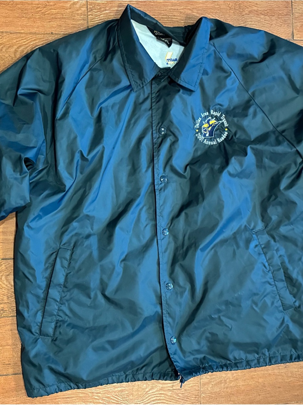 Vtg  Mens Nylon Plush Lined Windbreaker Jacket Coach
